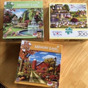 Jigsaw Puzzles Excellent Condition Bundle of Three 300 Pieces Each